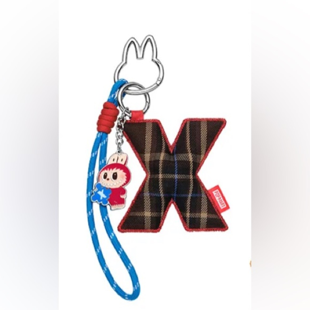 Labubu Pin for love - X - letter pendant